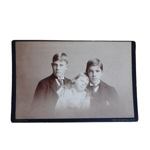 Cabinet Card Photo Alice Fox Gerster Austen Hoppin Dr Riggs NYC George Rockwood